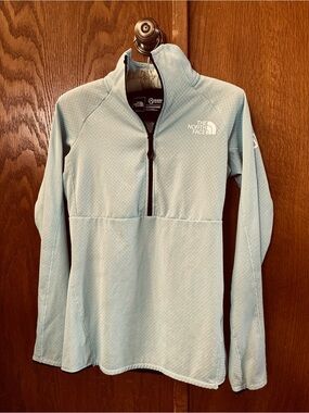 The North Face Light Blue Summit Series Quarter-Zip Pullover